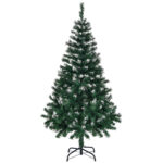 7.5 FT Hinged Christmas Tree, Artificial Pencil Christmas Tree, Unlit Artificial Christmas Pine Tree with 1075 Branch Tips and Sturdy Stand, Pink - Image 14