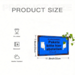 CIFbuy 1pc Creative 2D Flat Directional Sign With German Text, Please Place Here Gesture Pattern Wall Decor, Practical Home Room Signag TikTok, TikTok, gnag Self-pickup Logiopics - Image 3