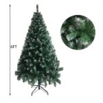 6FT Iron Leg White PVC 650 Branches Christmas Tree - Image 3