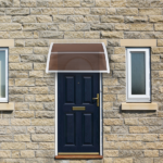Same Code 28466374 HT-100 x 80 Household Application Door & Window Rain Cover Eaves Brown Board & White Holder - Image 21