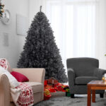 FCH 6ft 1050 Branches PVC Christmas Tree Black - Image 5