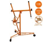 11FT Drywall Lifter Panel Hoist Jack Rolling Caster Construction Lockable 150lbs - Image 8