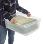 (2 pack) Wide 4 Drawer Tower, Plastic Storage Organizer with Removable Clear Bins, Easy to Assemble - No Tools Needed, Black (Shipment from Walmart) - Image 4