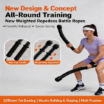 Foldable Adjustable Dumbbell Bench with 2 Resistance Bands - Multi-Purpose Home Gym Equipment for Strength Training & Fitness - Image 8