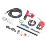15GPM High Flow 12V Red Fuel Transfer Pump w/ Filters Hose Fit for Gasoline Diesel - Image 2