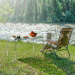 4ft Camping Folding Table, Aluminum Portable Picnic Table with Adjustable Height, 3 Fold Lightweight Outdoor Table for Indoor Travel Beach and Party - Image 11