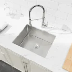 Stainless Steel Kitchen Sink, 23″x19″ Single Bowl, Undermount Handmade Sink in Dark Gray, with US Standard Drain and Hook[Unable ship on weekends, TK/TEMU only for pickup, only TX10643 warehouse supports GOFO] - Image 10