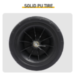 [Same Code 04822659]Iron Four-Wheel Pipe Truck Dark Green [Not an inflatable tire] - Image 3