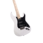 GST Stylish Electric Guitar Kit with Black Pickguard White - Image 9