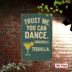 CIFbuy Vintage Tequila Margarita Metal Wall Sign, Trust Me" You'll Dance Sincerely Retro Iron Plaque, Iron Plaque, Funny Bar Home Decor Art TrikTok, TrikTok, t Self-pickup Logiopics - Image 5