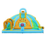Inflatable castle for children with inflator 450W, slide, jump area, climbing wall, 395 x 350 x 260 cm - Image 8