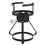 13*32inch Four-Piece Set, Black Round Iron Stove Frame, Silver Aluminum 30qt Turkey Pot 10qt Fish Pot, Gas Fryer - Image 31