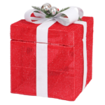 12in Motorized Pop-up Gift Box with Santa, Outdoor Christmas Decorations with Motor & 60 LED Lights, for Xmas Outdoor Holiday Indoor Decor Lighted Holiday Displays - Image 10