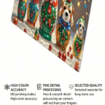 CIFbuy Christmas Eve Puppy Russian Nesting Dolls Tin Sign, 8x12 Inch Vintage Metal Wall Art, Unframed Charming Decor For Bathroom Cafe ikTok, ikTok, Self-, ckup Logiopfe - Image 6