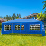 Same Code 46477147 10'x20' Outdoor Party Tent with 6 Removable Sidewalls, Waterproof Canopy Patio Wedding Gazebo, Blue - Image 17