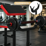 265 LBS Black Preacher Curl Bench, Adjustable Seated Arm Isolation Station for Barbell Dumbbell Bicep Strength Training - Image 8