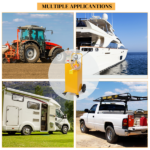 30 Gallon Gas Caddy Tank Storage Drum Gasoline Diesel Fuel Transfer with universal wheel Bright Yellow JGC30 RAL1003 - Image 22