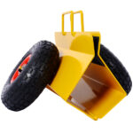Heavy Duty Panel Dolly Slab Dolly with Handle & 2 10" Peneumatic Tires Wheels 600LBS Load Capacity for Drywall Sheet Heavy Appliance & Material Handling All Terrain Moving Cart Panel Dolly - Yellow - Image 7