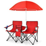 Outdoor camping chair with umbrella - Image 5