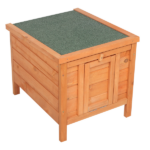 20-inch removable roof, waterproof, green asphalt roof, cedar wood, wooden chicken and rabbit cage - Image 9