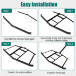 74" Heavy-Duty Drag Harrow with 80 lbs Load Capacity, Tow-Behind Leveling Tool for Driveway, Garden & Farm - Image 5
