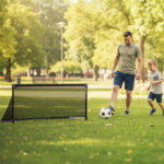 47" Portable Folding Soccer Goal (Size M, Black) - Heavy-Duty Metal Frame, Tear-Resistant PE Net - Image 5
