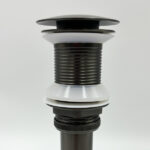 Bathroom Sink Drain without Overflow, Vessel Sink Lavatory Vanity Pop Up Drain Stopper, 304 Stainless Steel - Image 2