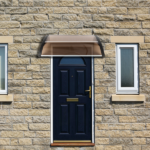 Same Code 27539880 40*38in Household Application Door & Window Rain Cover Eaves Brown Board & Black Holder - Image 24