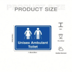 CIFbuy 1pc Blue Ambulant Toilet Tin Sign 8x12in Waterproof Metal Plaque, Metal Plaque, Art For Indoor Outdoor Home Decor TinikTok, TinikTok, Self-f ckup Logiopcorframed 2D - Image 2