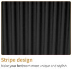 Black P2 Density Board Wavy Pattern Drawer Front 454070cm Two-Drawer Bedside Cabinet - Image 12