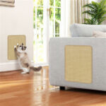 16 x 12 Inch Natural 6-Piece Cat Scratching Mats, Sisal Material Anti-Slip Latex Backing Furniture Protector - Image 4