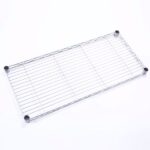XM-304B Rectangle Carbon Steel Metal Assembly 5-Shelf Storage Rack Silver Gray - Image 9