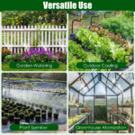 Garden Drip Irrigation Kit with 360° Bendable Misting Nozzles Automatic Garden Automatic Watering System for Garden Lawn Greenhouse Flower Bed Greenhouse Patio Lawn Cooling - Image 2