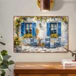 CIFbuy Vintage Metal Iron Sign Vibrant Hydrangea Bouquet With Golden Accents, Rustic Farmhouse Wall Decor, Romantic Floral Home Art TikTok, TikTok, t Self-pickup Logiopics - Image 13