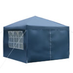 3 x 3m Two Doors & Two Windows Practical Waterproof Right-Angle Folding Tent Blue - Image 32