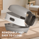 E Classic Grey Cat litter Box - Simple and Practical, Large Space, High Cost Effective Choice - Image 3