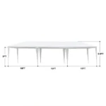 Same Code 71362222 3*9m Non-Cloth PE Cloth Plastic Sprayed Iron Pipe Outdoor Party Tent White - Image 7