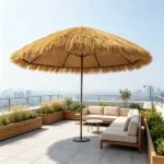 Waterproof Artificial Thatch Roof Roll (1.3 x 3.9 ft) for Bar & Tropical Décor(Only artificial thatched roof roll) - Image 4