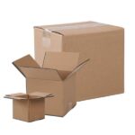 100 Corrugated Paper Boxes 4x4x4" 10*10*10cm Yellow - Image 4