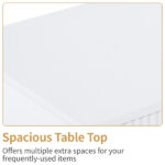 White P2 Particle Board and Density Board 724194cm Wavy Pattern Drawer Front Four-Level Five-Drawer Cabinet - Image 12