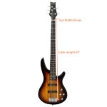[Do Not Sell on Amazon] GIB 5 String Full Size Electric Bass Guitar SS Pickups and Amp Kit for The Experienced Player Sunset Color - Image 23