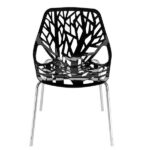 4pcs Elegant Assembled Stripping Texture High Backrest Dining Chairs Black Replace encoding 13028198-18410366 - Image 171