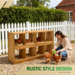 Nesting Boxes for Chickens, Wooden Chicken Nesting Box, Laying Eggs Nest Box for Chickens Hens Ducks, Yellow, 8 Compartments - Image 9
