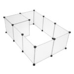 Pet Playpen, Portable Large Plastic Yard Fence Small Animals, Puppy Kennel Crate Fence Tent - Image 8