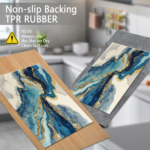 Three-piece kitchen rug set, non-slip and washable, abstract pattern kitchen hallway rug, soft and comfortable, suitable for sinks, floors, entrances, hallways and bathrooms. - Image 4