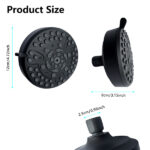 High-Pressure Rain Shower Head With 10 Spray Modes, 4.7 inch Fixed Bathroom Rainfall Showerhead With Adjustable Swivel Ball Joint, Bathroom Accessories - Image 9