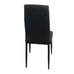 4pcs Elegant Assembled Stripping Texture High Backrest Dining Chairs Black Replace encoding 13028198-18410366 - Image 5