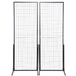 2-Pack 24"x67" Commercial Grid Wall Display with T-Base Stand - Double-Sided Wire Panel System for Retail Stores, Craft Fairs & Trade Shows (Includes Hooks & Clips) - Image 9