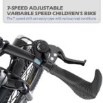 24" Kids Mountain Bike for Boys and Girls Ages 7-12 - 7-Speed ​​Gears, Dual Disc Brakes, Shock Absorber Fork - Silver and Pink-Does not support self pick up - Image 2