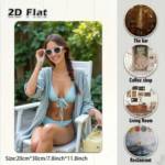CIFbuy Metal Wall Art 8x12 Inch Flat Sign, Fashion Female Indoor Home Decor Durable Wall Decor For Living Room Bedroom TikTok, TikTok, Self-pickup Logiopics - Image 12